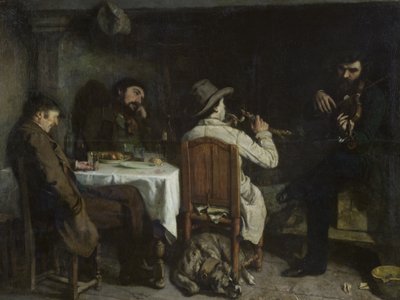 After Dinner at Ornans by Gustave Courbet